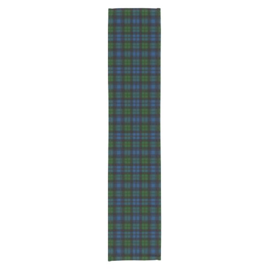 Clan Campbell Militaire Tartan Korte Tafelloper (Voorkant)