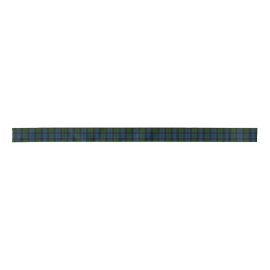 Clan Campbell Militaire Tartan Satijnen Lint (Voorkant)