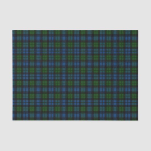 Clan Campbell Militaire Tartan Tissuepapier (Voorkant)