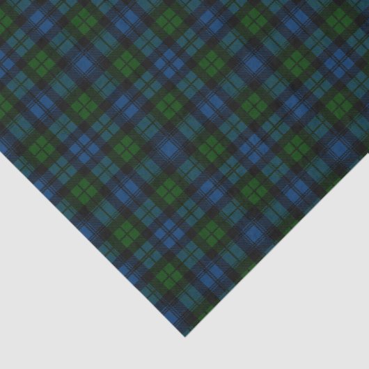 Clan Campbell Militaire Tartan Tissuepapier (Detail)