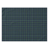 Clan Campbell Navy Blue en Green Scottish Tartan Tafelkleed (Voorkant (Horizontaal))