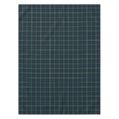 Clan Campbell Navy Blue en Green Scottish Tartan Tafelkleed (Voorkant)