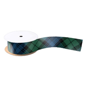 Clan Campbell Plaid Blauwe Groene Tartan Satijnen Lint