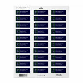 Clan Campbell Plaid Monogram Aangepast adreslabel Etiket (Full Sheet)