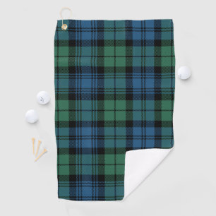 Clan Campbell Pset Tartan Green Blue Black Check Golfhanddoek
