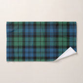 Clan Campbell Pset Tartan Green Blue Black Check Handdoek (Handdoek)