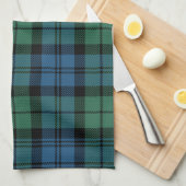 Clan Campbell Pset Tartan Green Blue Black Check Theedoek (Quarter Fold)