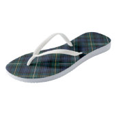 Clan Campbell Tartan Blauw en Groen Plaid Teenslippers (Schuin)