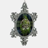 Clan Campbell Tartan Celtic Trinity Tin Sneeuwvlok Ornament (Links)