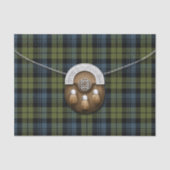 Clan Campbell Tartan en Sporran Tissuepapier (Voorkant)