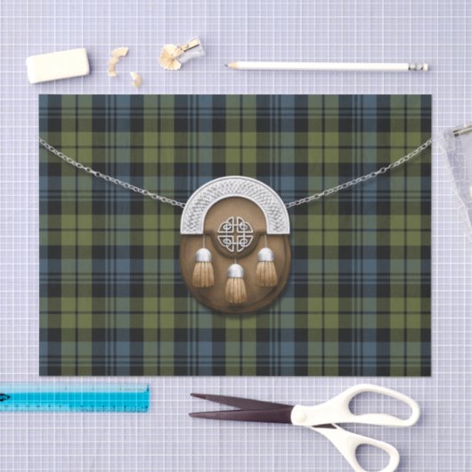 Clan Campbell Tartan en Sporran Tissuepapier (Craft)