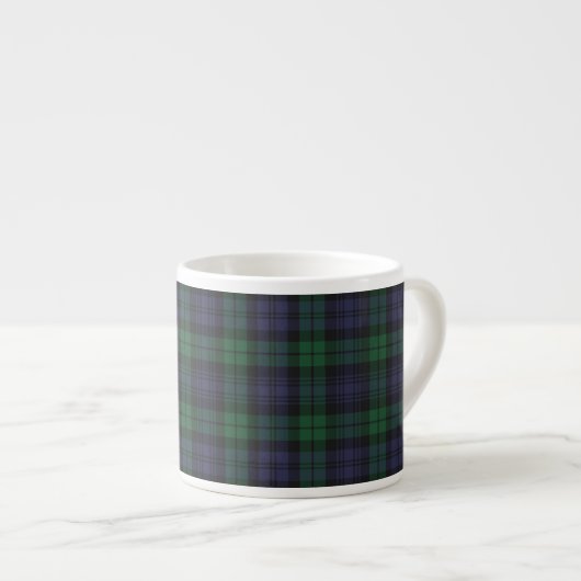 Clan Campbell Tartan Espresso Cup Kop (Voorkant rechts)