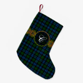 Clan Campbell Tartan Kleine Kerstsok (Voorkant (Hangend))