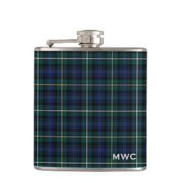 Clan Campbell Tartan Monogram Heupfles