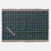 Clan Campbell Tartan Pset Custom Throw Blanket Deken (Voorkant)