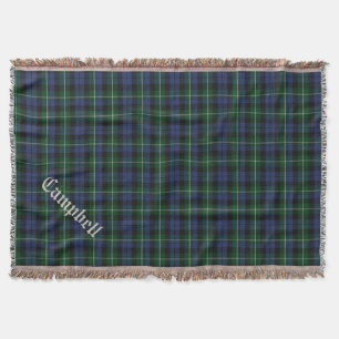 Clan Campbell Tartan Pset Custom Throw Blanket Deken