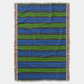 Clan Campbell Tartan Weft Throw Deken (Voorkant Verticaal)