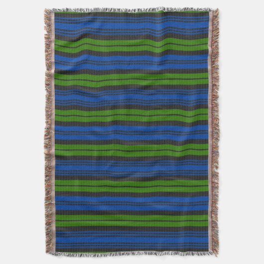 Clan Campbell Tartan Weft Throw Deken (Voorkant Verticaal)