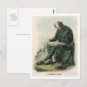 Clan Campbell van Argyll Briefkaart (Voorkant / Achterkant)
