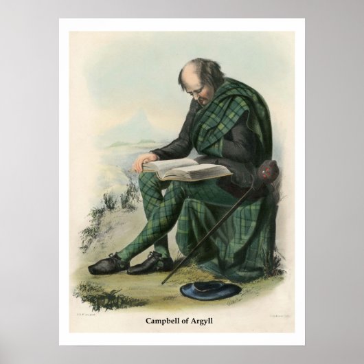 Clan Campbell van Argyll Poster (Voorkant)