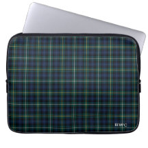 Clan Campbell van Argyll Tartan Blue Plaid Monogra
