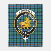 Clan Campbell van Cawdor Ancient Tartan Pset Fleece Deken (Voorkant)