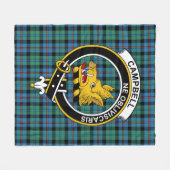Clan Campbell van Cawdor Ancient Tartan Pset Fleece Deken (Voorkant (Horizontaal))
