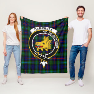 Clan Campbell van Cawdor Modern Tartan Pset Fleece Deken