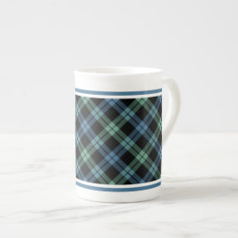 Clan Campbell van Loch Awe Tartan Blue Plaid Porselein Kop