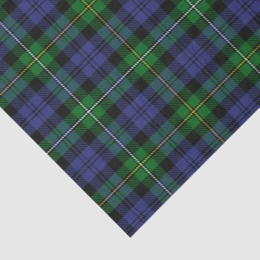 Clan Campbell van Loudoun Tartan Tissuepapier (Detail)