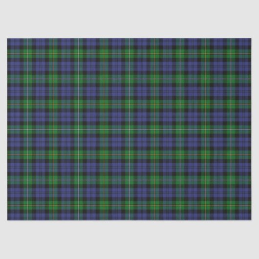Clan Campbell van Loudoun Tartan Tissuepapier (Voorkant)