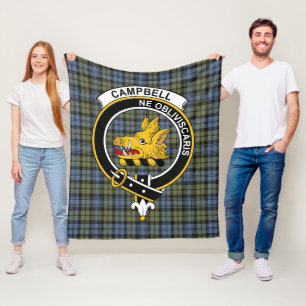 Clan Campbell Vervagende Tartan Schotse Ruit Fleece Deken