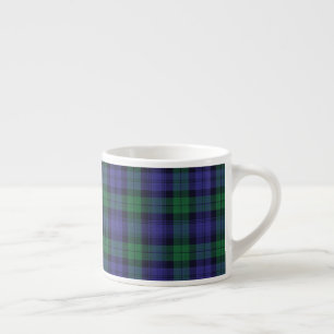 Clan Campbell Zwart horloge Schotse Tartan Espresso Kop