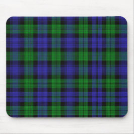 Clan Campbell Zwart horloge Schotse Tartan Muismat