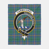 Clan Carmichael Ancient Tartan Pset Fleece Deken (Voorkant)