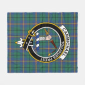 Clan Carmichael Ancient Tartan Pset Fleece Deken (Voorkant (Horizontaal))