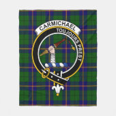 Clan Carmichael Modern Tartan Schotse Plaid Fleece Deken (Voorkant)