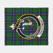 Clan Carmichael Modern Tartan Schotse Plaid Fleece Deken (Voorkant (Horizontaal))