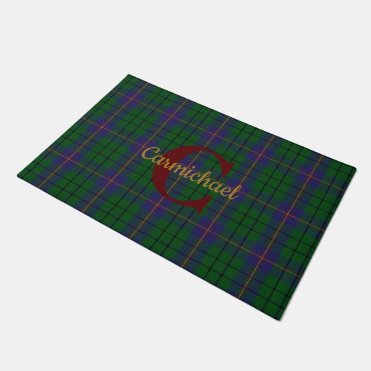 Clan Carmichael Pset Monogrammed Deurmat (Schuin)