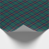 Clan Carmichael Tartan Donkergroen Plaid Cadeaupapier (Hoek)