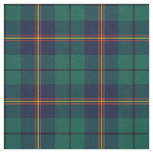 Clan Carmichael Tartan Green Pset Stof (Swatch)