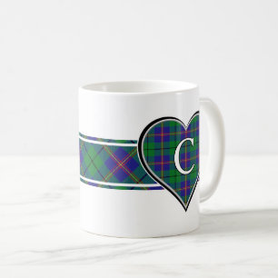 Clan Carmichael Tartan Heart Koffiemok
