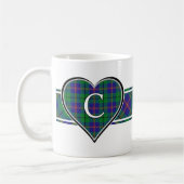 Clan Carmichael Tartan Heart Koffiemok (Links)