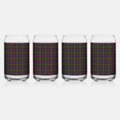 Clan Carnegie Crest Badge en Tartan Blikvorm Glas (Achterkant)