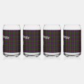 Clan Carnegie Crest Badge en Tartan Blikvorm Glas (Links)