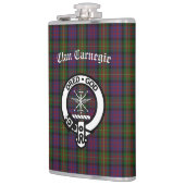 Clan Carnegie Crest Badge en Tartan Heupfles (Links)
