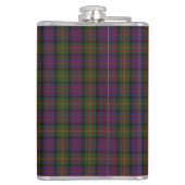 Clan Carnegie Crest Badge en Tartan Heupfles (Achterkant)