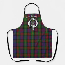 Clan Carnegie Crest Badge en Tartan Schort