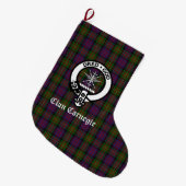 Clan Carnegie Crest Badge & Tartan  Grote Kerstsok (Voorkant (Hangend))