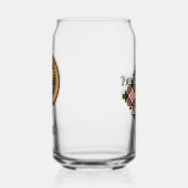 Clan Carnegie Crest over Jurk Tartan Blikvorm Glas (Links)
